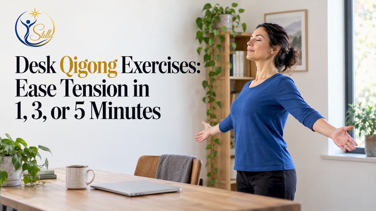 Desk Qigong Exercises: Ease Tension in 1, 3, or 5 Minutes